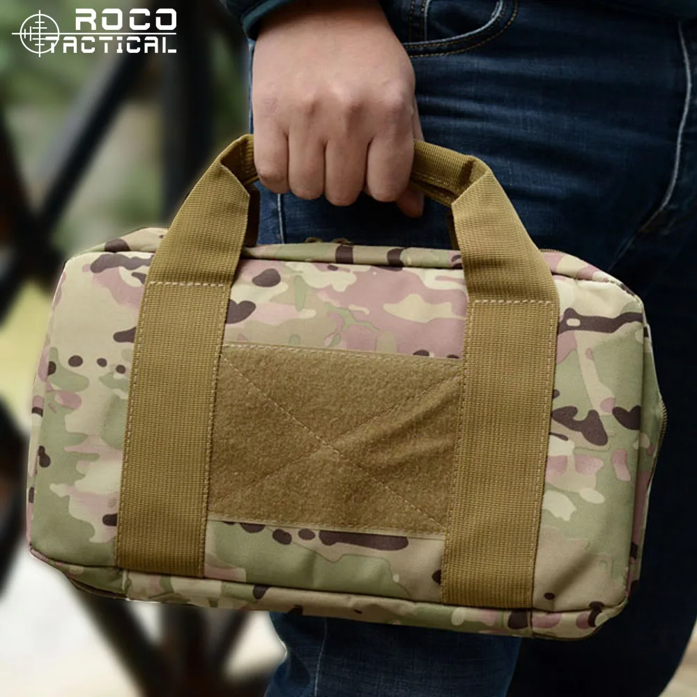  ROCOTACTICAL Tactical Single Pistol Case Military Pistol Hand Gun Bag Gun Rug Outdoor Soft Pistol C