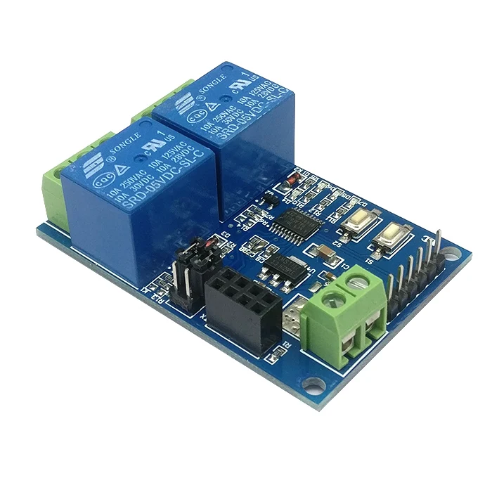 Релейный модуль ESP8266 двухканальный с Wi Fi 5 В для умного дома мобильного