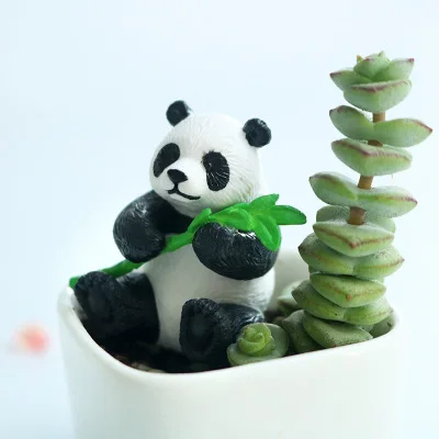 Животное панда из мультфильма наклейка на холодильник милый мультфильм панда силикагель наклейка на холодильник милый 3d стоящий подарок для детей - Цвет: A