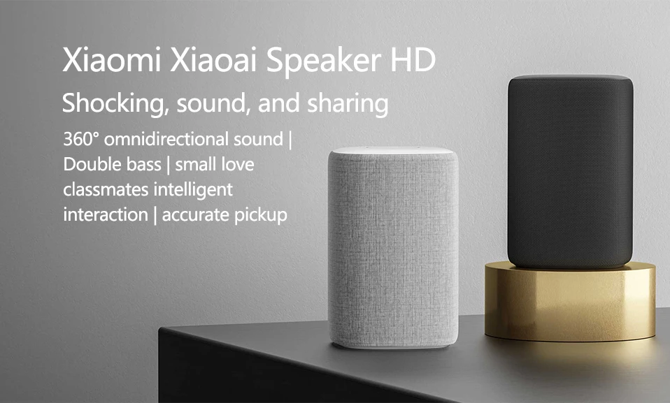 Лидер продаж Xiaomi Xiaoai динамик HD портативный Bluetooth 4,1 DSP динамический 2,4 ГГц беспроводной с микрофоном с приложением Mihome