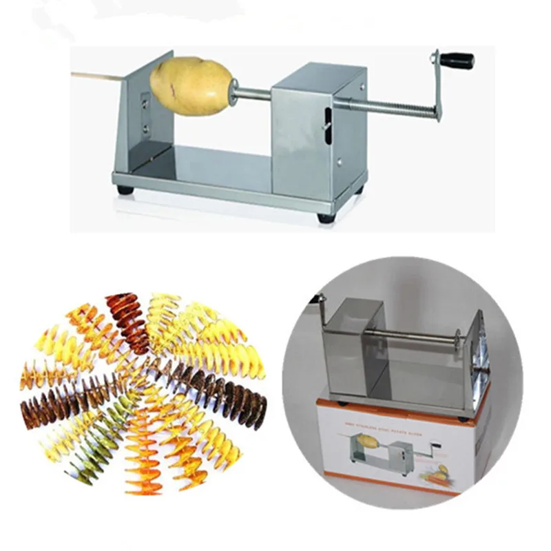 Manual Tornado Potato Twist Cutter Spiral Potato Slicer Potato Machine