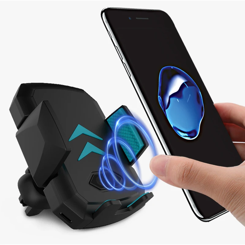 

Automatic Induction QI Car Wireless Charger For iPhone Xiaomi Samsung Intelligent Infrared Sensor Fast Wirless Charging Car