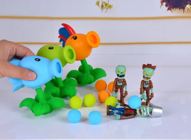 Special Price Hot sale 23 Style New Popular Game PVZ Plants vs Zombies Peashooter PVC Action Figure Model Toys 10CM Plants Vs Zombies Toys