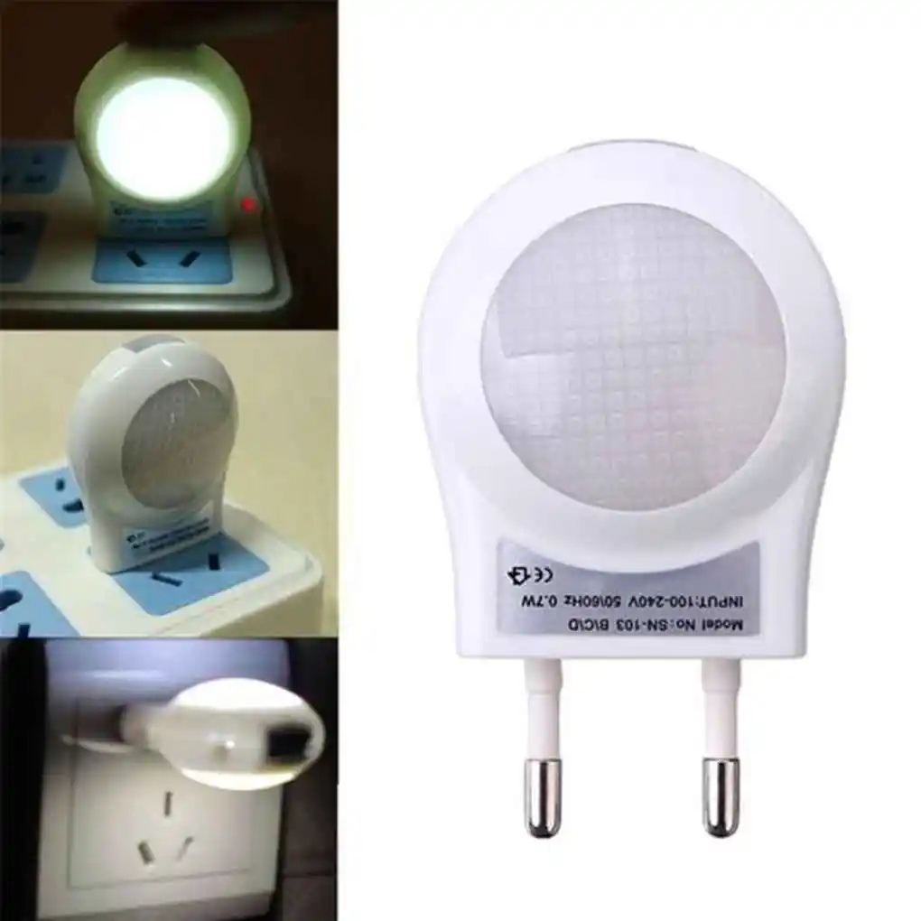 0,6 Вт светодиодный ночник лампа дневного света прочный спальня ребенок прикроватные управление световым датчиком