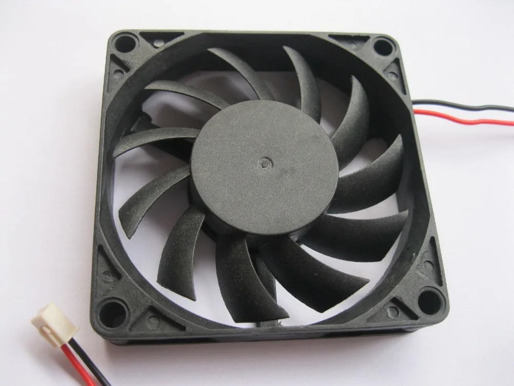 

2 pcs Brushless DC Cooling Fan 11 Blade 24V 7015S 70x70x15mm 2 Wires