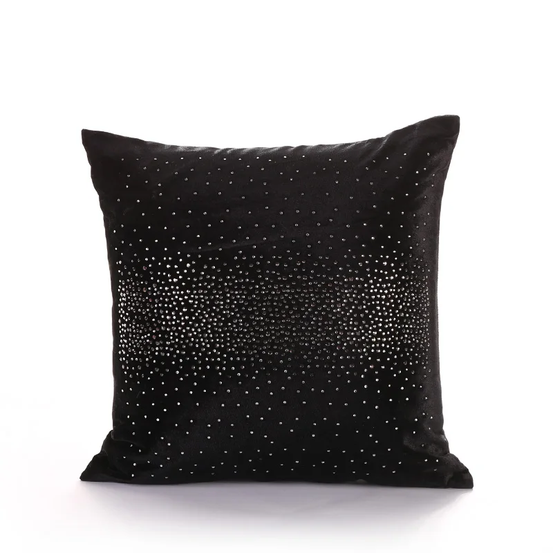 

PANFELOU 45*45cm environmental black over the sky star knitting Milky Way Cushion Cover for sofa livingroom bedroom