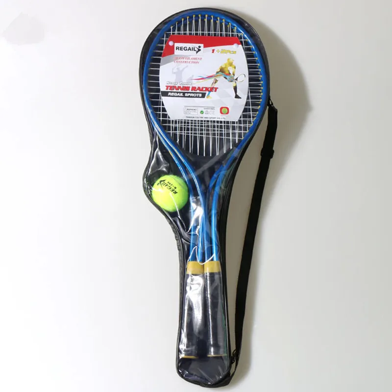 2 шт./компл. 24 дюйма для подростков Теннисная ракетка Теннисные тренировочных упражнений с Теннисный мяч