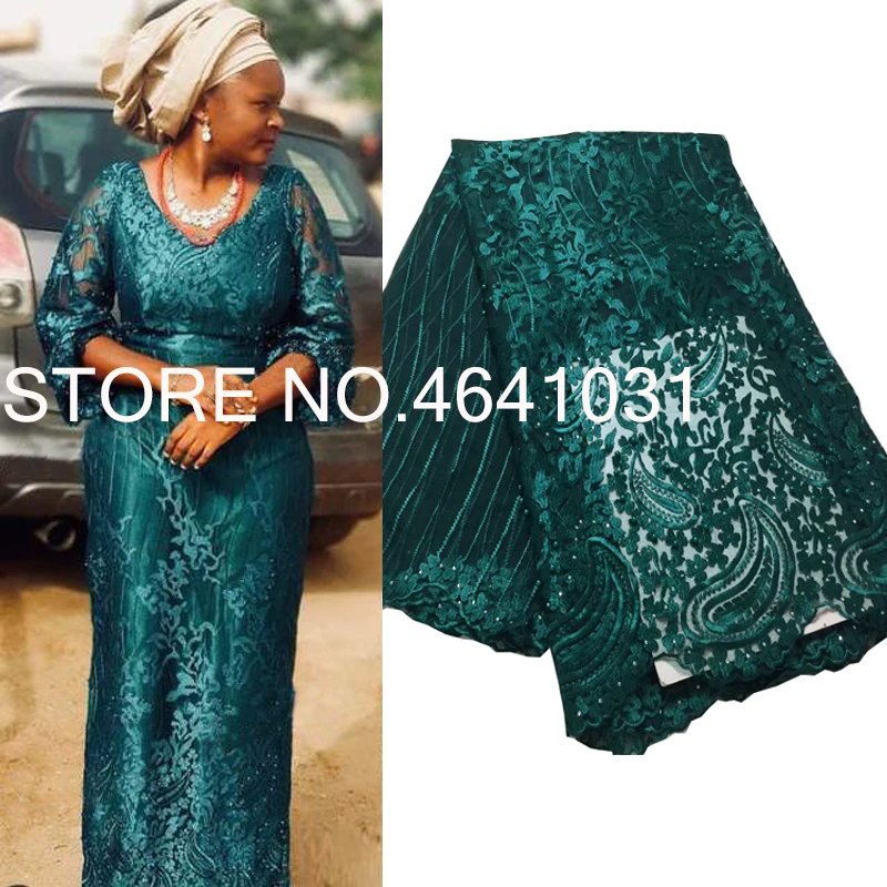 African Lace Fabric Embroidered Nigerian Laces Fabric Bridal High Quality French Tulle Lace Fabric For Wedding Party PL2910