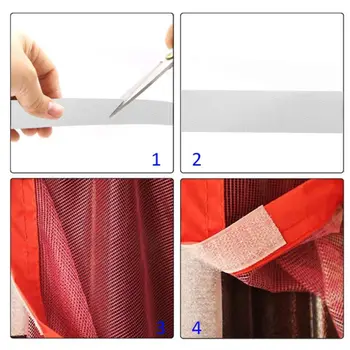 

32.8FT/10M Self Adhesive Nylon Clasp Tape Roll Sticky Back Strip Fastener Mounting Tape Black Hook Home Decoration Stickers