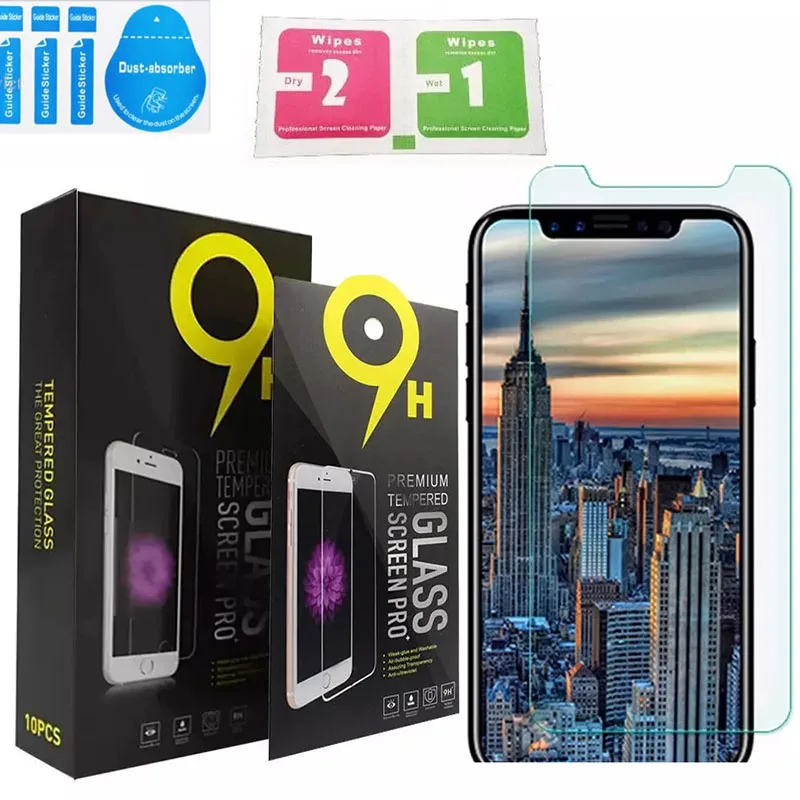 200 шт. 2.5D 9H закаленное стекло для iPhone 5 6 XS Max XR Защита экрана Iphone 8 7Plus пленка с