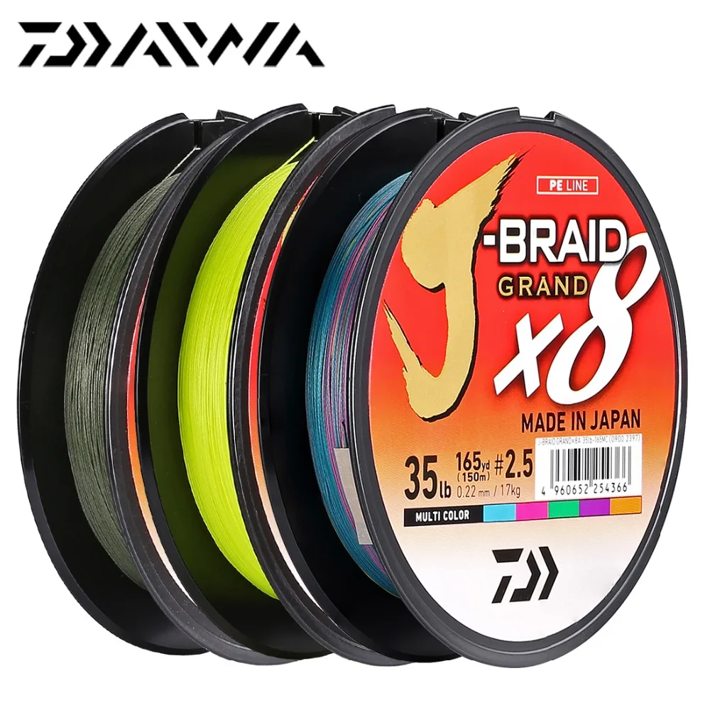 Новая Оригинальная рыболовная леска DAIWA J BRAID GRAND 135 м 270 8 нитей плетеная
