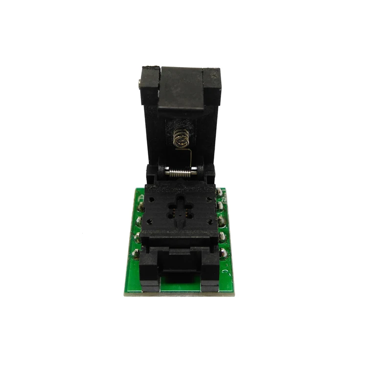 Программатор QFN8 DFN8 WSON8 разъем Pogo Pin Probe Adapter Pitch 0 5 мм IC Body Size 2x2 раскладушка тестовый