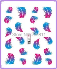 

1X Nail Art Water Stickers Nail Decals Stickers Water Transfers Decal Peacock Feather Plumage SY1749