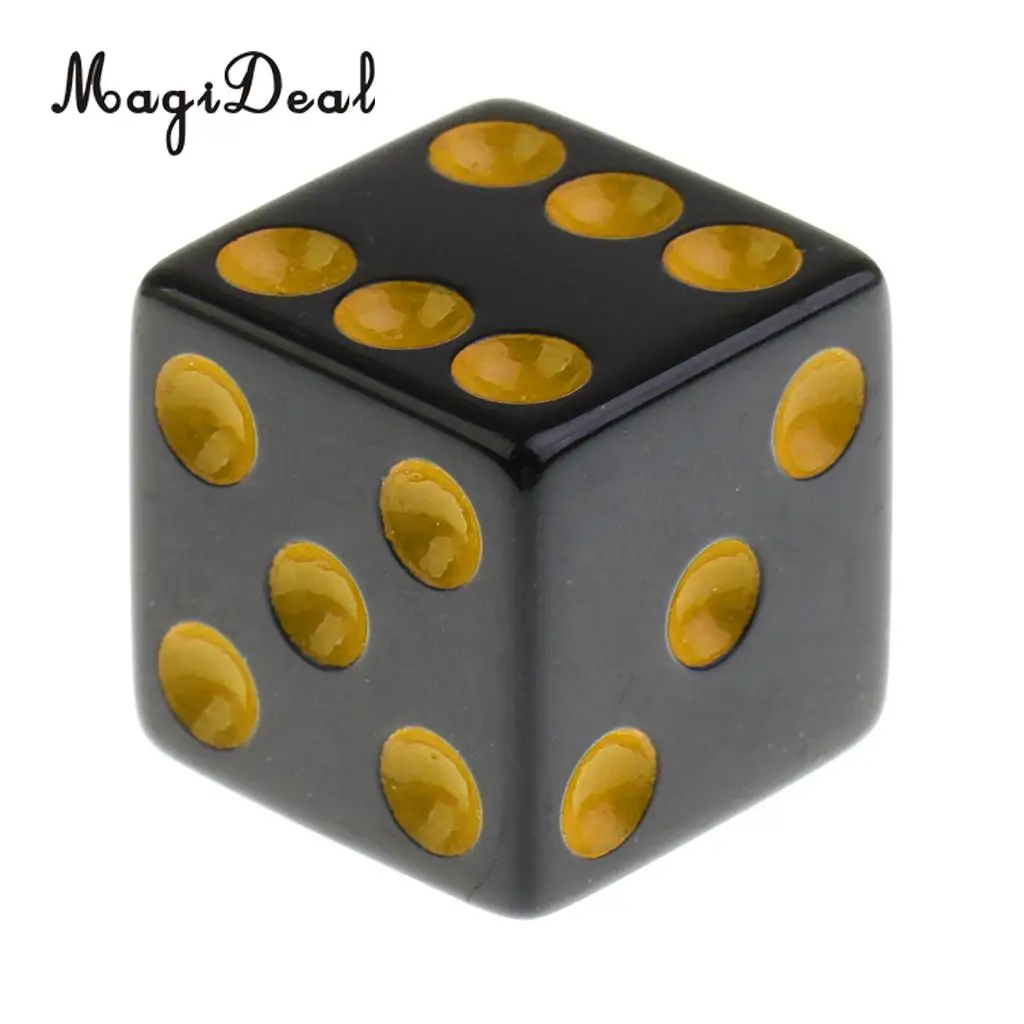 10 Pieces/Set Plastic Dice D6 6 Sided Dotted Dice for D&D RPG Table Games Drinking Gaming Adult Toys Novelty Gift 4Colors