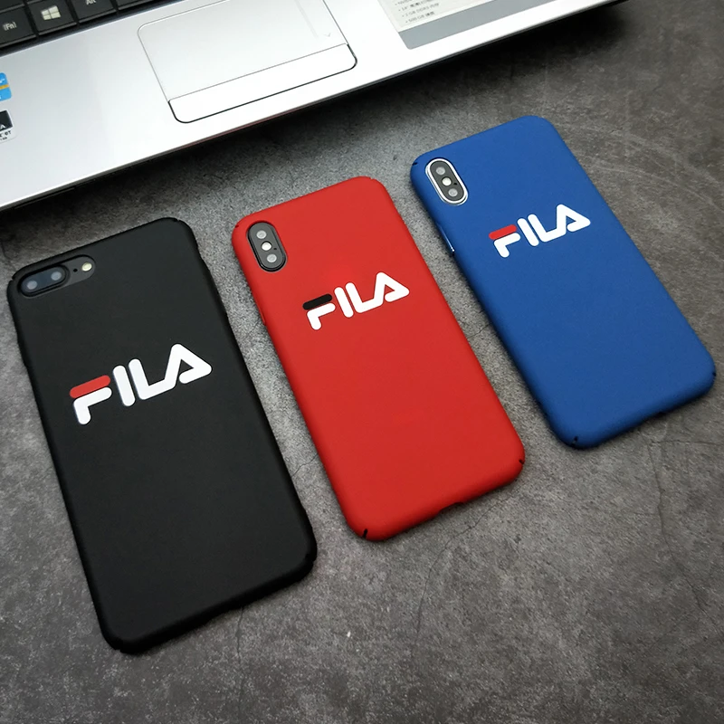 

Luxury Matte Case for iPhone 6 6s 7 8 Plus Sports Brand Mobile Phone Cover for Coque iPhone 7plus 6Plus iPhone X Xr Xs Max funda