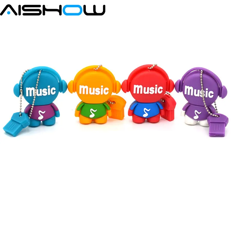 Wholesale retail hot selling lovely music man USB 2.0 flash memory stick pen drive 4GB 8GB16GB 32GB 64GB 16-526 Wholesale retail hot selling lovely music man USB 2.0 flash memory stick pen drive 4GB 8GB16GB 32GB 64GB 16-526