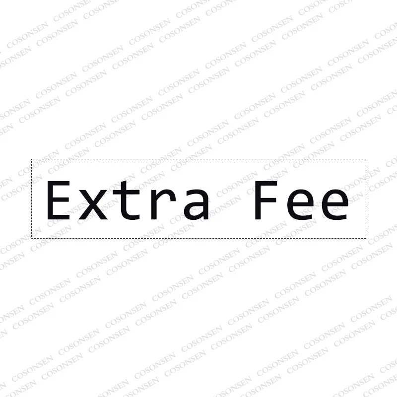 

COSPLAYONSEN Extra Fee for Style/Shape details Change fee