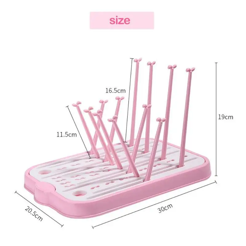 Новорожденные Детские Бутылочки для молока сушильная стойка для кормления младенцев посуда Чистящая сушилка подстаканник детская полка для сосок Подставка для хранения и сушки - Цвет: 30x20.5x19cm 01