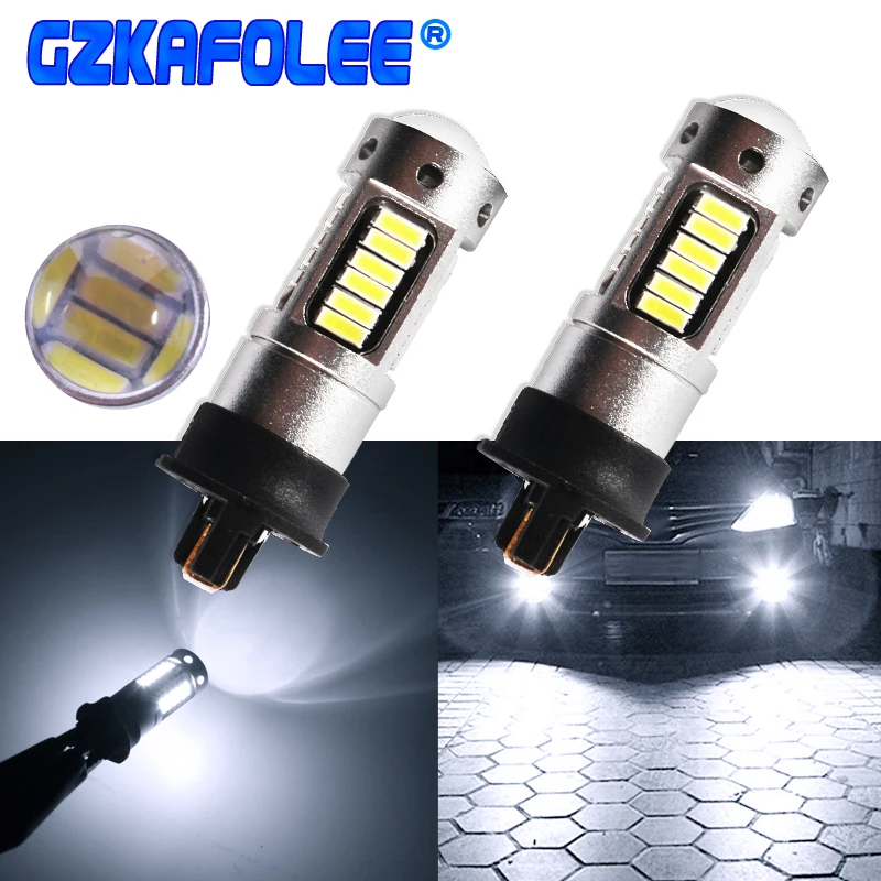 Gzkafolee противотуманных фар PW24W led PWY24W водонепроницаемый 4014 чип 30 SMD для bmw BMW Mercedes-Benz Volkswagen Audi Toyota kia современный