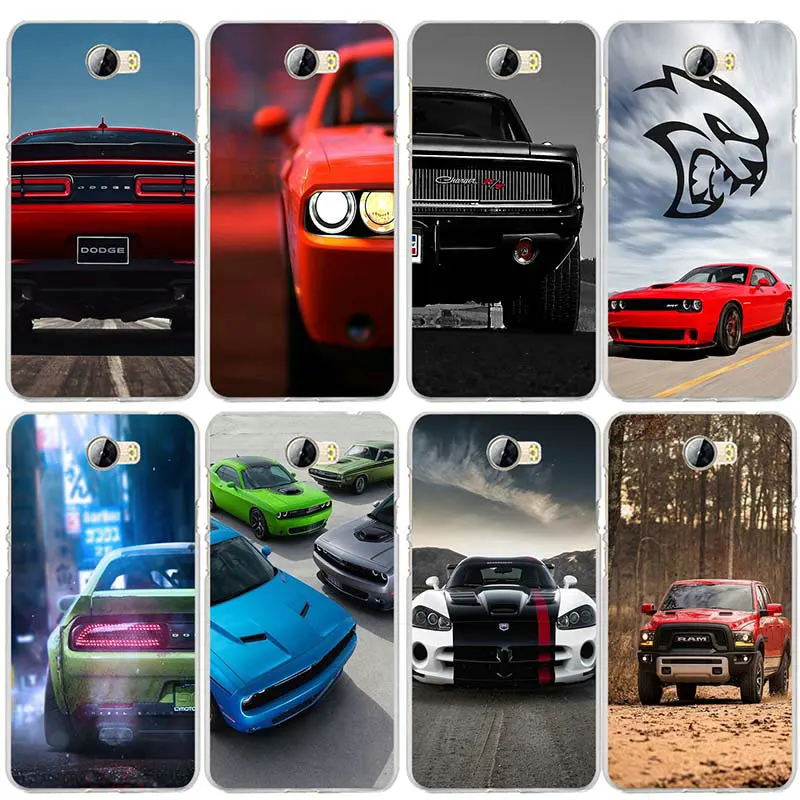 

Soft Cases for Huawei P8 P9 P10 P20 P30 Mate 10 Lite Pro Y3 Y5 Y6 II Honor 7 Smart Dodge Challenger Exhaust Cars