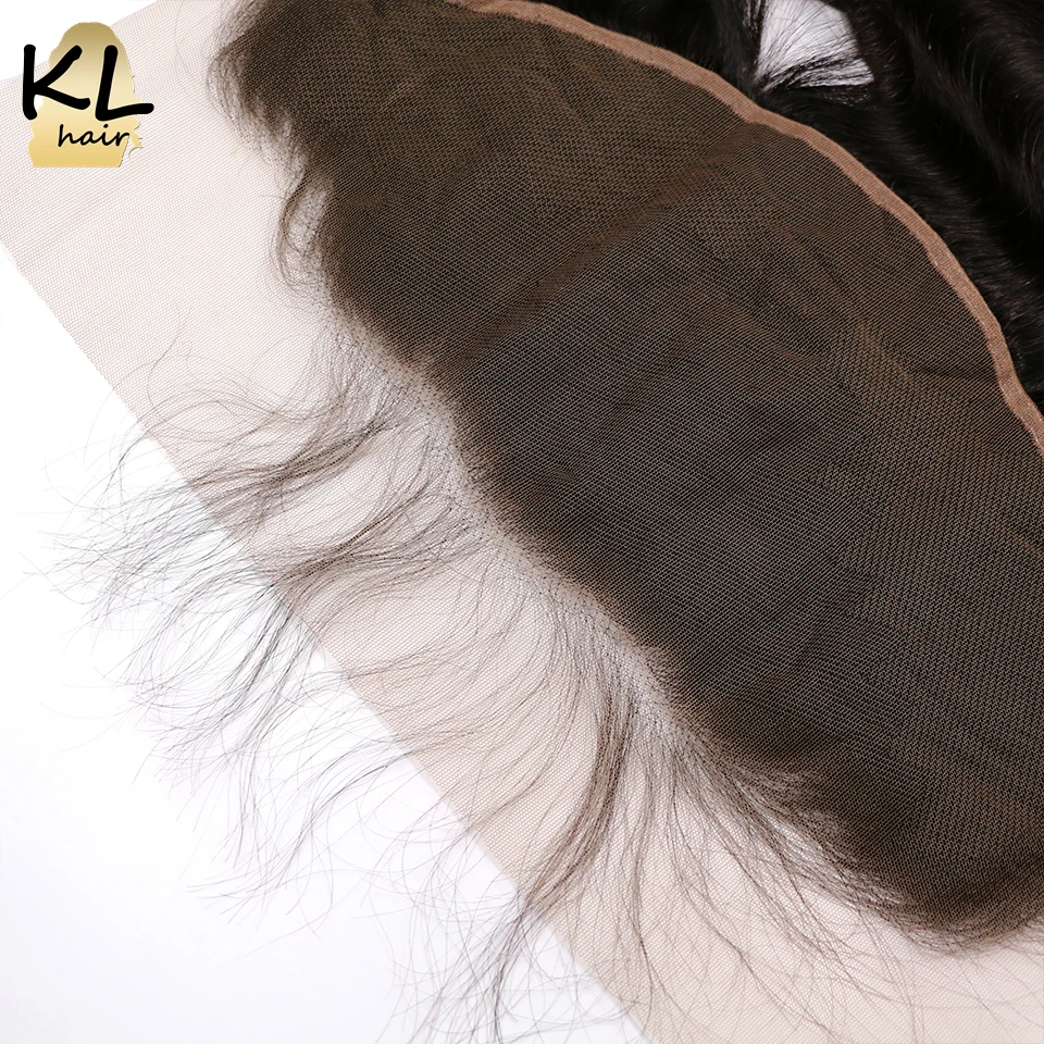 KL Hair объемная волна 13x6 ухо к уху фронтальная кружевная застежка с детскими волосами предварительно выщипанные человеческие волосы бразильские волосы remy отбеленные узлы