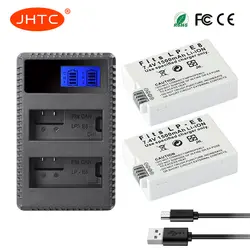 JHTC 2 шт. LP-E8 LP E8 LPE8 Батарея и ЖК-дисплей двойной Зарядное устройство для Canon EOS Rebel T3i T2i T4i T5i 600D 550D 650D 700D поцелуй X5 X4 X6 X7