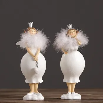 

Nordic Princess Resin Fat Butt Beauty Cartoon Home Decoration Accessories Birthday Gift Dressing Table Decoration Modern