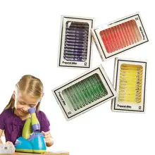 48 PCS Prepared Plastic Microscope Slides Biological Specimen with 4 Boxes for Children Student Enlighten Education 48 PCS Prepared Plastic Microscope Slides Biological Specimen with 4 Boxes for Children Student Enlighten Education
