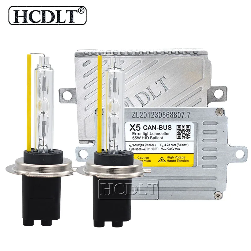 HCDLT AC 55W Xenon Canbus HID Kit H1 H7 H11 HB3 HB4 9012 D2H Car Headlight