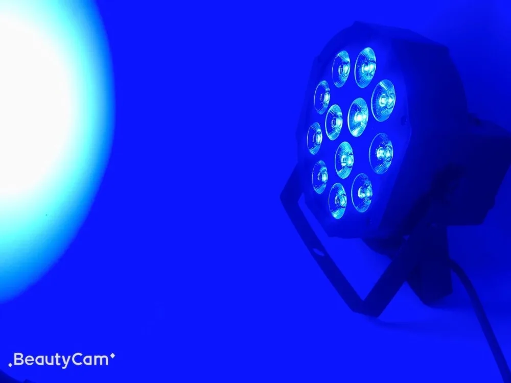 8 unids/lote 12x18 W LED Flat SlimPar Quad 6 в 1 DJ etпа Uplighting sin ruido|Эффект освещения сцены| |