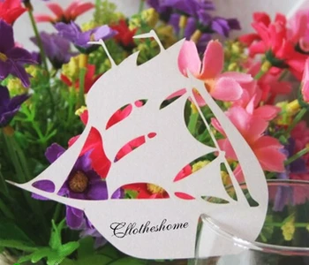 

Cheap Wine Glass Cards 20pcs table cards Wine Glass Markers Wedding Cake Toppers guest name card laser Cut Card B031