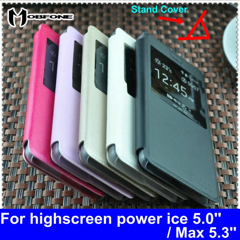 

Mobfone Window Luxury Leather Case For highscreen power ice Max 5.3'' Flip Cover For highscreen power ice 5.0'' Phone Capas FY01