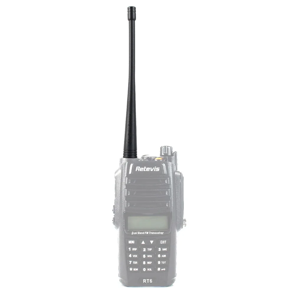 5 шт. RETEVIS RT6 антенна SMA-F 10 Вт 2.15dBi UHF+ VHF 136-174+ 400-520 МГц для KENWOOD Retevis RT6 BAOFENG UV-5R J9114D