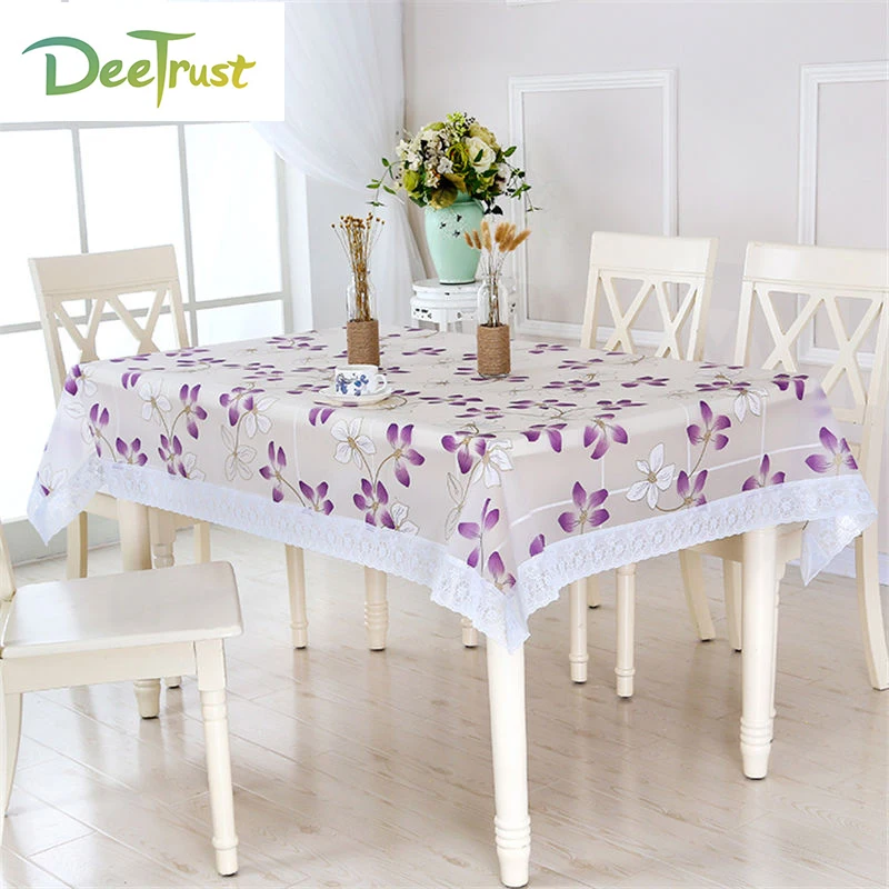 

New Bronzing Table Cloth PVC Waterproof tablecloth No-clean Oil Proof Dining Table Dust Cover For Party Home Decoration Toalha