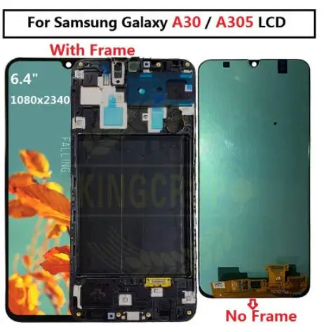 For Samsung Galaxy A30 A305 A305F Back Battery Cover Glass Housing Cover for Samsung A30 Rear Case Replacement