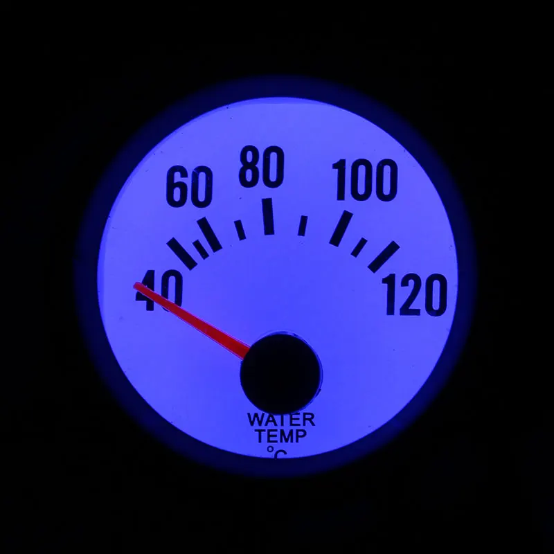 KKmoon измеритель температуры воды с датчиком для Авто " 52 мм 40~ 120 градусов Цельсия синий светодиодный светильник