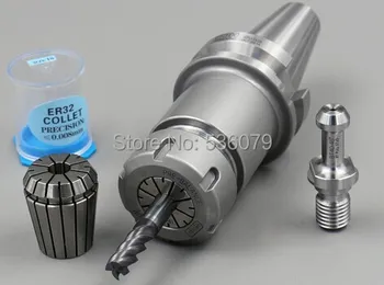 

12pcs 0.008mm High accuracy ER32 collets with MT2xER32 collet chuck set, Best quality of ER32 collets in China.