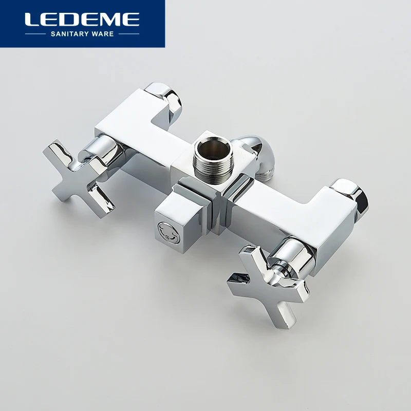 LEDEME 1 مجموعة الكلاسيكية حوض الحنفيات وحيد مقبض النحاس حنفية الحمام صنبور حوض خلاط دش رئيس كيت حوض الاستحمام صنبور مجموعات L3184
