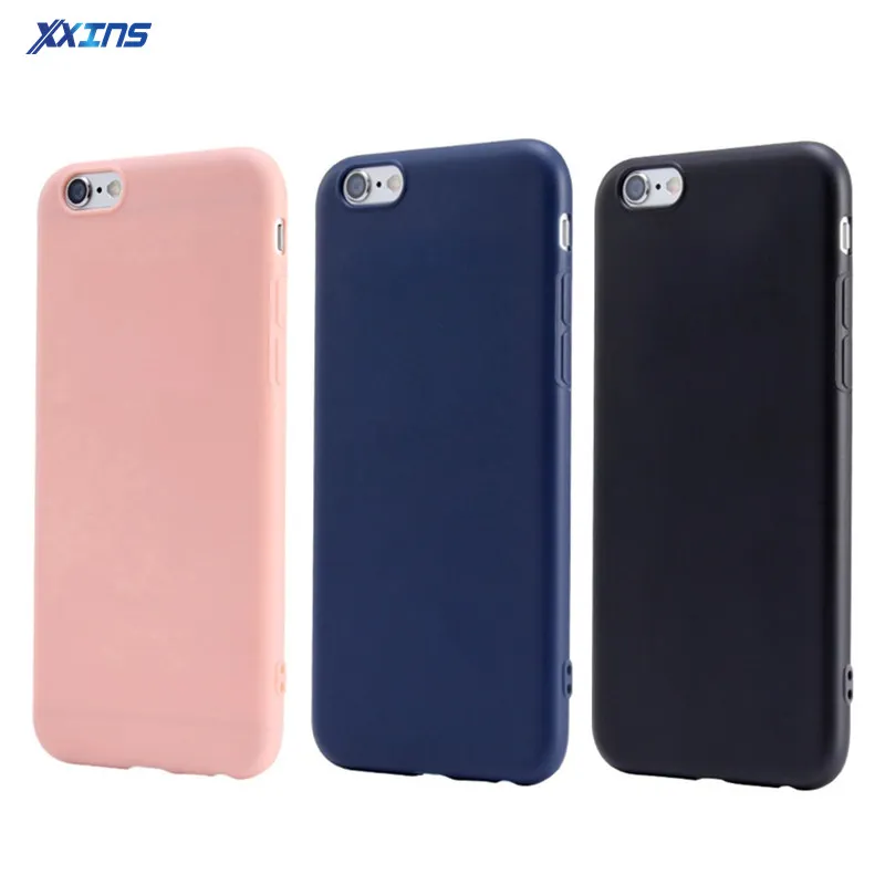 

Matte Phone Cases For Iphone X 6 6S 7 8 plus smart phone Protective shell Cover for Iphone X SE soft and shockproof candy cases