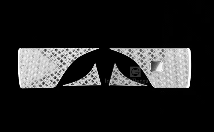 metal Logo rearview mirror guard plate for 1/10 Ford bronco Ranger RC Crawler Car Traxxas TRX-4