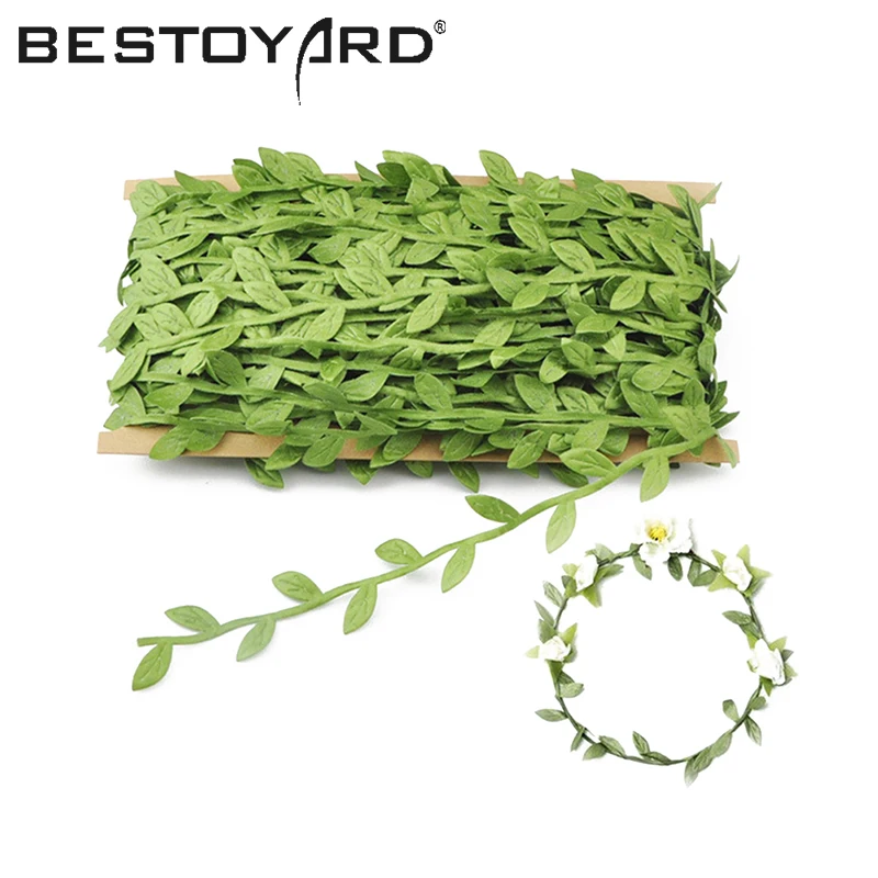 

40M Artificial Leaf Vine Simulation Foliage Vines Green Leaves Rattan Fake Wreath Decorative Home Wall Garden Party Decor
