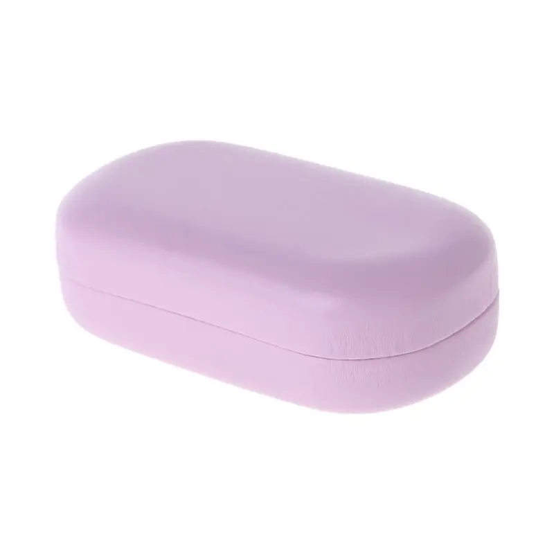 

Leather Glasses Case Sunglasses Contact Lens Reading Eyeglasses Box Spectacles Eyewear Protector Container Simple DIY Storage Wo