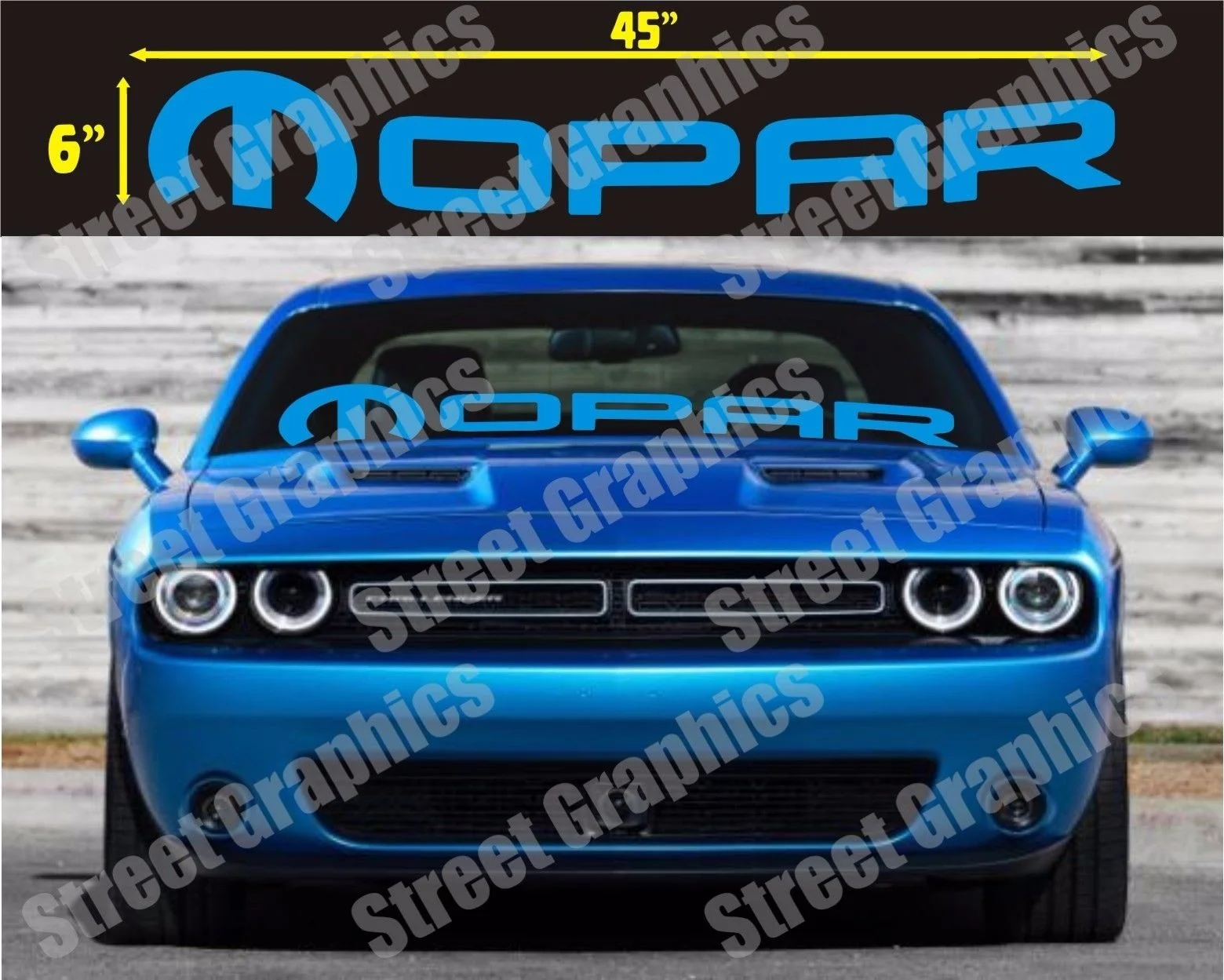 For Mopar Window Decalcharger Challenger Ram Or Any Model Car