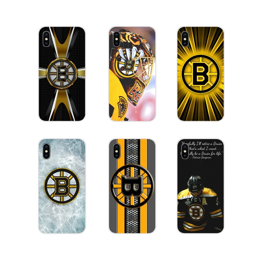 

For Apple iPhone X XR XS MAX 4 4S 5 5S 5C SE 6 6S 7 8 Plus ipod touch 5 6 Bruins Logo Accessories Phone Cases Covers