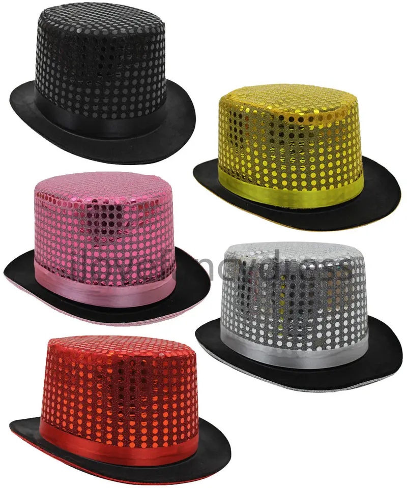 sequin bowler hat