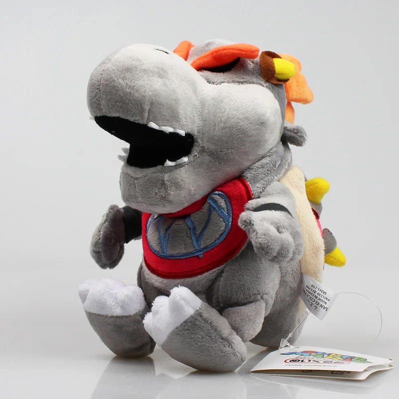 Super Mario Bros Gray King Bones Bowser Jr Koopa Plush Toys Koopa Baby BB Plush Stuffed