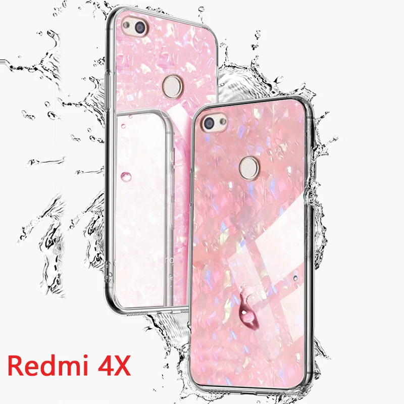 KaiNuEn 2 в 1 Coque чехол для xiomi Xiaomi Redmi 4x 4 x блеск Pc + силиконовый на телефон сзади