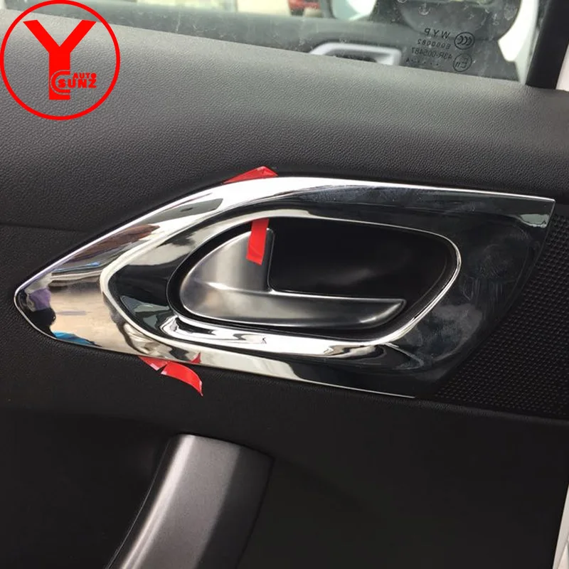 Хромированная вставка на дверную ручку для peugeot 2008 1 6 T 2013 2014 2015 2016 2017 крышка из АБС