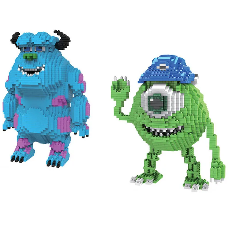 

HC Huge cartoon Monster university Mike Sully gift plastic building blocks bricks action figures model educational toy 9058 9059