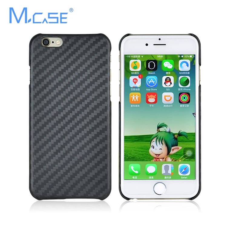 

Deluxe 100% Real Genuine Carbon Fiber Matte Case Cover for iPhone 6S Anti-knock Shockproof Clear Hardest Case for iPhone 6 Plus